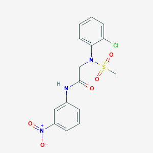 2-(2-chloro-N-methylsulfonylanilino)-N-(3-nitrophenyl)acetamide