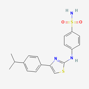 4-{[4-(4-isopropylphenyl)-1,3-thiazol-2-yl]amino}benzenesulfonamide