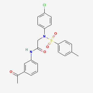 N~1~-(3-acetylphenyl)-N~2~-(4-chlorophenyl)-N~2~-[(4-methylphenyl)sulfonyl]glycinamide