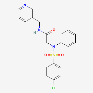 N~2~-[(4-chlorophenyl)sulfonyl]-N~2~-phenyl-N~1~-(3-pyridinylmethyl)glycinamide