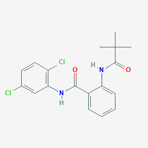 N-(2,5-dichlorophenyl)-2-[(2,2-dimethylpropanoyl)amino]benzamide