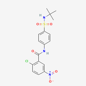 N-[4-(tert-butylsulfamoyl)phenyl]-2-chloro-5-nitrobenzamide