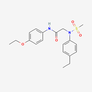 N-(4-ethoxyphenyl)-2-(4-ethyl-N-methylsulfonylanilino)acetamide