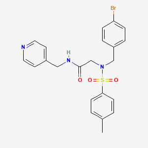 N~2~-(4-bromobenzyl)-N~2~-[(4-methylphenyl)sulfonyl]-N~1~-(4-pyridinylmethyl)glycinamide