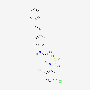 N-[4-(benzyloxy)phenyl]-N~2~-(2,5-dichlorophenyl)-N~2~-(methylsulfonyl)glycinamide