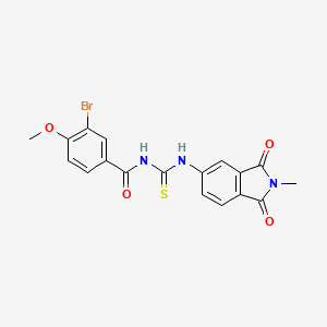 3-bromo-4-methoxy-N-[(2-methyl-1,3-dioxo-2,3-dihydro-1H-isoindol-5-yl)carbamothioyl]benzamide