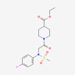 ethyl 1-[N-(4-iodophenyl)-N-(methylsulfonyl)glycyl]-4-piperidinecarboxylate