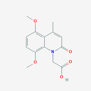 (5,8-dimethoxy-4-methyl-2-oxoquinolin-1(2H)-yl)acetic acid