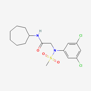 N~1~-cycloheptyl-N~2~-(3,5-dichlorophenyl)-N~2~-(methylsulfonyl)glycinamide