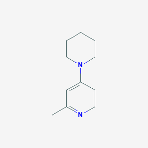 molecular formula C11H16N2 B035434 2-Methyl-4-(piperidin-1-yl)pyridine CAS No. 103971-16-0