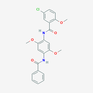 N-[4-(benzoylamino)-2,5-dimethoxyphenyl]-5-chloro-2-methoxybenzamide