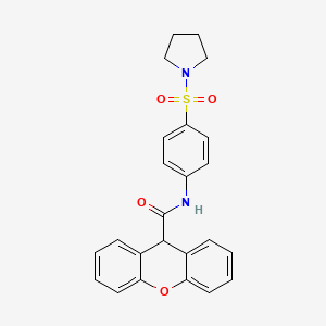 N-[4-(PYRROLIDINE-1-SULFONYL)PHENYL]-9H-XANTHENE-9-CARBOXAMIDE