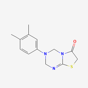 3-(3,4-dimethylphenyl)-3,4-dihydro-2H-[1,3]thiazolo[3,2-a][1,3,5]triazin-6(7H)-one