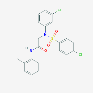 N~2~-(3-chlorophenyl)-N~2~-[(4-chlorophenyl)sulfonyl]-N~1~-(2,4-dimethylphenyl)glycinamide