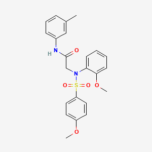 N~2~-(2-methoxyphenyl)-N~2~-[(4-methoxyphenyl)sulfonyl]-N~1~-(3-methylphenyl)glycinamide