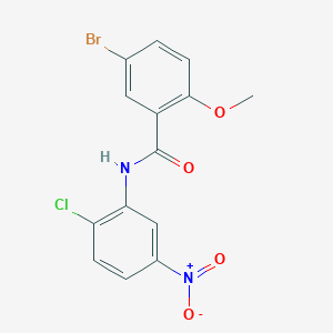 5-bromo-N-(2-chloro-5-nitrophenyl)-2-methoxybenzamide