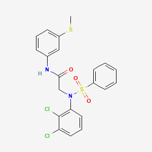 N~2~-(2,3-dichlorophenyl)-N~1~-[3-(methylthio)phenyl]-N~2~-(phenylsulfonyl)glycinamide