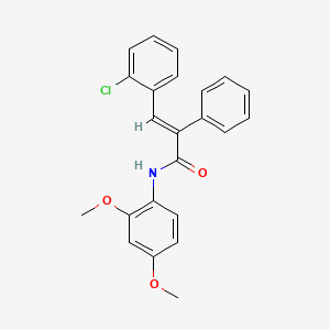 3-(2-chlorophenyl)-N-(2,4-dimethoxyphenyl)-2-phenylacrylamide