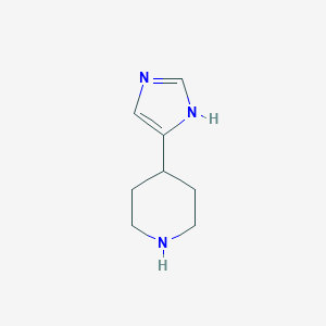 molecular formula C8H13N3 B035438 4-(1H-imdazol-4-yl)piperidine CAS No. 106243-23-6