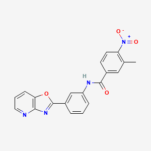 3-methyl-4-nitro-N-(3-[1,3]oxazolo[4,5-b]pyridin-2-ylphenyl)benzamide