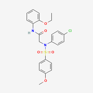 2-[N-(4-CHLOROPHENYL)4-METHOXYBENZENESULFONAMIDO]-N-(2-ETHOXYPHENYL)ACETAMIDE