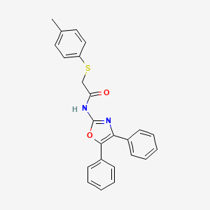 N-(4,5-diphenyl-1,3-oxazol-2-yl)-2-[(4-methylphenyl)sulfanyl]acetamide