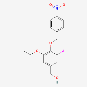 {3-ethoxy-5-iodo-4-[(4-nitrobenzyl)oxy]phenyl}methanol