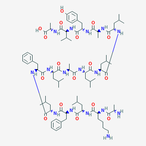 molecular formula C86H136N16O17 B035449 Pretrypsinogen signal sequence peptide CAS No. 104582-22-1