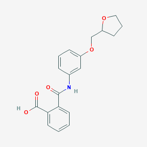 molecular formula C19H19NO5 B354517 2-{[3-(Tetrahydro-2-furanylmethoxy)anilino]-carbonyl}benzoic acid CAS No. 909366-62-7