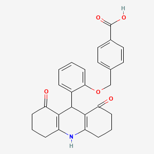 4-[[2-(1,8-Dioxo-2,3,4,5,6,7,9,10-octahydroacridin-9-yl)phenoxy]methyl]benzoic acid