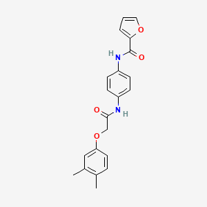 N-(4-{[(3,4-dimethylphenoxy)acetyl]amino}phenyl)furan-2-carboxamide