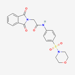 2-(1,3-dioxo-1,3-dihydro-2H-isoindol-2-yl)-N-[4-(morpholin-4-ylsulfonyl)phenyl]acetamide