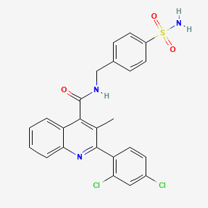 N-[4-(aminosulfonyl)benzyl]-2-(2,4-dichlorophenyl)-3-methyl-4-quinolinecarboxamide