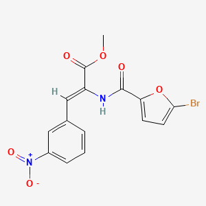 methyl (Z)-2-[(5-bromofuran-2-carbonyl)amino]-3-(3-nitrophenyl)prop-2-enoate