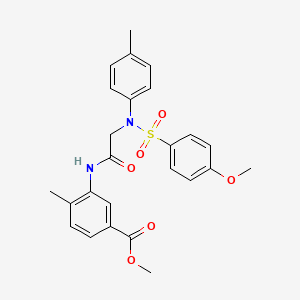 methyl 3-{[N-[(4-methoxyphenyl)sulfonyl]-N-(4-methylphenyl)glycyl]amino}-4-methylbenzoate