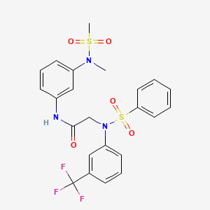 N~1~-{3-[methyl(methylsulfonyl)amino]phenyl}-N~2~-(phenylsulfonyl)-N~2~-[3-(trifluoromethyl)phenyl]glycinamide