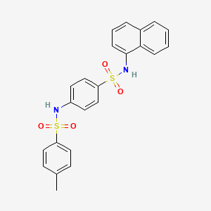 molecular formula C23H20N2O4S2 B3545372 4-methyl-N-[4-(naphthalen-1-ylsulfamoyl)phenyl]benzenesulfonamide 