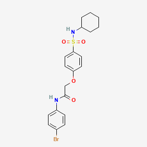 N-(4-bromophenyl)-2-{4-[(cyclohexylamino)sulfonyl]phenoxy}acetamide