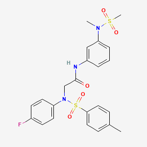 N~2~-(4-fluorophenyl)-N~1~-{3-[methyl(methylsulfonyl)amino]phenyl}-N~2~-[(4-methylphenyl)sulfonyl]glycinamide