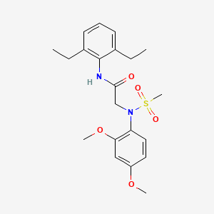 N~1~-(2,6-diethylphenyl)-N~2~-(2,4-dimethoxyphenyl)-N~2~-(methylsulfonyl)glycinamide