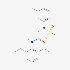 N~1~-(2,6-diethylphenyl)-N~2~-(3-methylphenyl)-N~2~-(methylsulfonyl)glycinamide