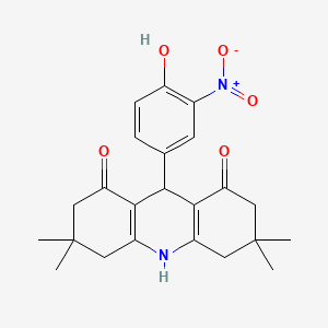 9-(4-Hydroxy-3-nitrophenyl)-3,3,6,6-tetramethyl-2,4,5,7,9,10-hexahydroacridine-1,8-dione