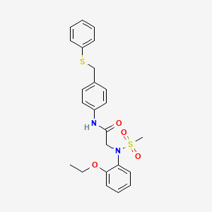 N~2~-(2-ethoxyphenyl)-N~2~-(methylsulfonyl)-N~1~-{4-[(phenylthio)methyl]phenyl}glycinamide