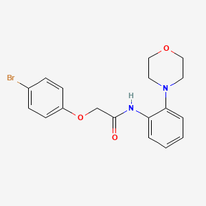 molecular formula C18H19BrN2O3 B3545564 2-(4-bromophenoxy)-N-(2-morpholin-4-ylphenyl)acetamide 