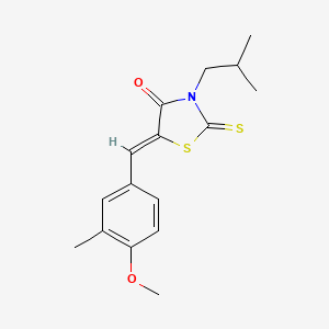 3-isobutyl-5-(4-methoxy-3-methylbenzylidene)-2-thioxo-1,3-thiazolidin-4-one