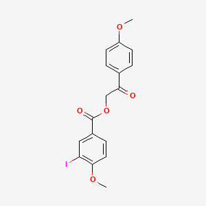 2-(4-methoxyphenyl)-2-oxoethyl 3-iodo-4-methoxybenzoate