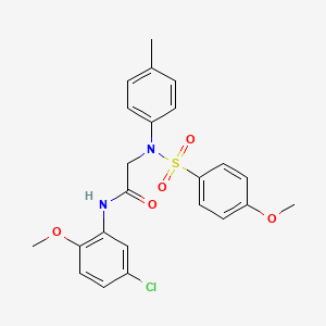 N-(5-CHLORO-2-METHOXYPHENYL)-2-[N-(4-METHYLPHENYL)4-METHOXYBENZENESULFONAMIDO]ACETAMIDE