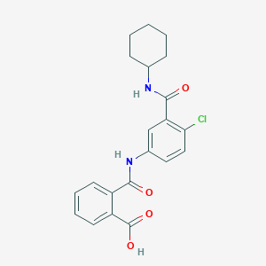 molecular formula C21H21ClN2O4 B354560 2-({4-氯-3-[(环己基氨基)羰基]-苯胺}羰基)苯甲酸 CAS No. 925170-38-3