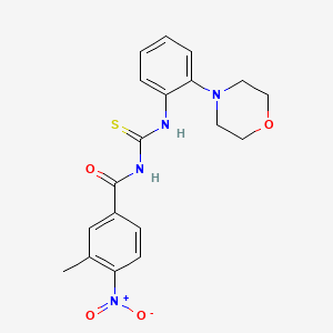 3-methyl-N-{[2-(morpholin-4-yl)phenyl]carbamothioyl}-4-nitrobenzamide