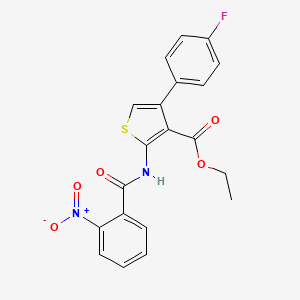 ethyl 4-(4-fluorophenyl)-2-[(2-nitrobenzoyl)amino]-3-thiophenecarboxylate